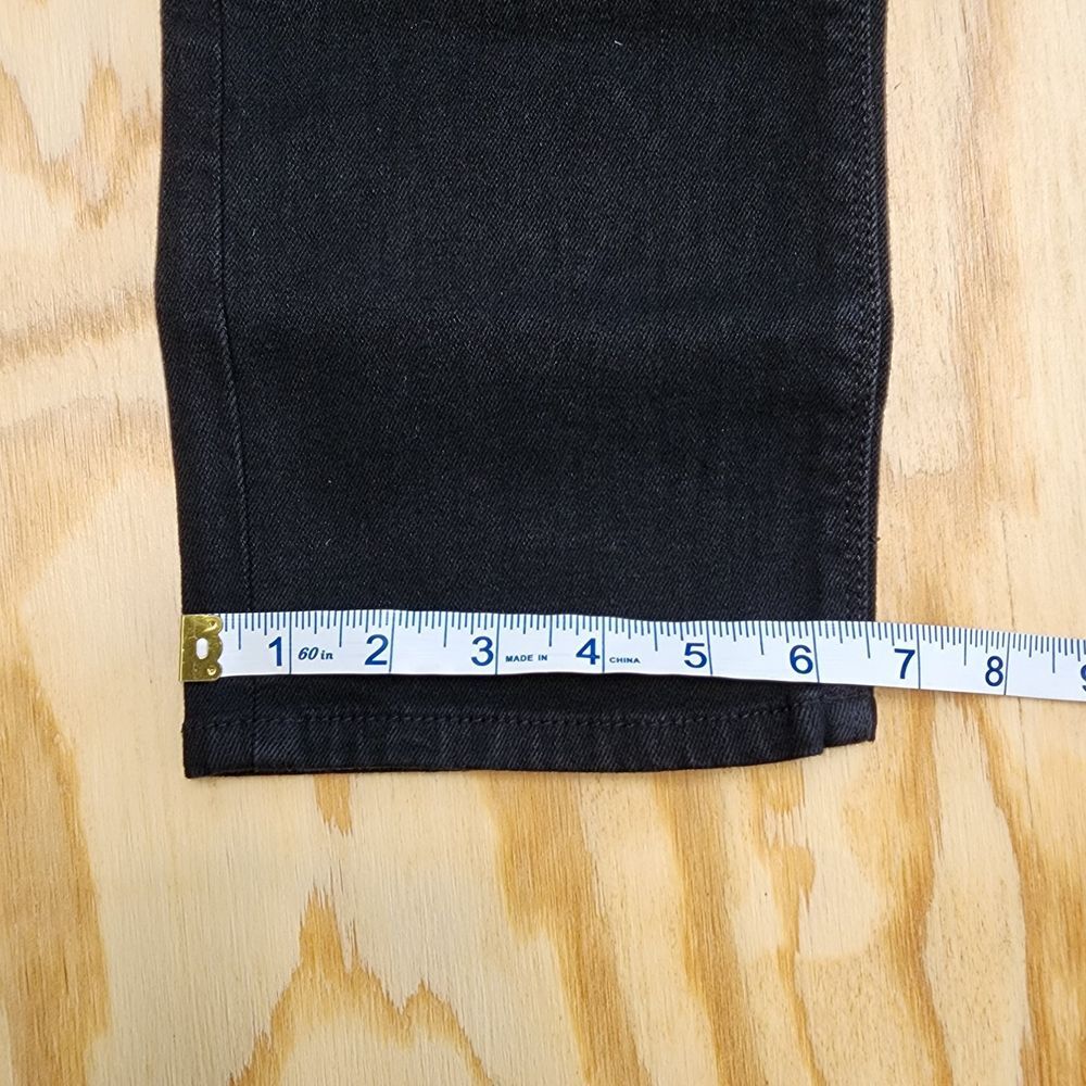 HUDSON Midrise Straight Leg Pitch Black Jeans Womens Size 4‎ (28x29) 1811754 - Picture 9 of 12